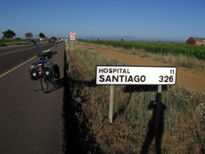 Richtung Santiago de Compostela